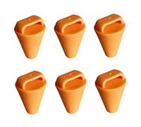Pesoncarl Bouchons de Kayak scupper Trous de vidange du canoë bougle bougon avec poignée Accessoires de Kayak 6pcs Orange Grand, Bouchons en Kayak
