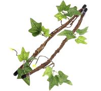 Pesoncarl Branche de Reptile 2 pièces 17 Pouces vignes de Reptile réalistes avec Feuilles et Ventouse Branches Terrarium Pliables pour Serpent lézard Dragons barbus Gecko