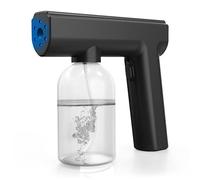 Pesoncarl brumisateur désinfectant, pulvérisateur de Brouillard à atomisation Ultra-Fine, Pistolet de pulvérisation à 6 Lampes à lumière Bleue améliorées avec Bouilloire, Chargement de Type C