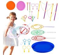 Pesoncarl Bubble Wands Set Giant Bubbles Wand Kit Funny Grand Bubble Maker pour Kid Summer Outdoor Toy Garden 1set 24pcs, Fabricants