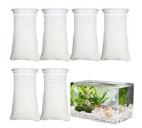 Pesoncarl Chauchette filtrante de 6 pcs, Chaussettes filtrantes en nid d'abeille à Anneau de 4 Pouces pour Aquarium d'eau salée, Eau Douce, AB