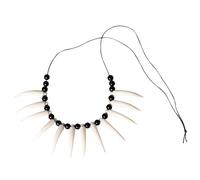 Pesoncarl Collier Collier Creative Skull Perles tribales et colliers de crocs Colliers Accessoires pour une soirée de fête de fantaisie, jouets.