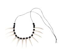 Pesoncarl Collier de créatif crâne perles tribales et colliers de accessoires costumes pour déguisement fête faveur fête