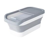 Pesoncarl Conteneurs de Stockage de Nourriture pour Animaux Compagnie, Contenant Stockage Nourriture pour Chiens Pliables avec Couvercle Transparent Coulissant, Seau étanche à l'air pour Chiens/Chat