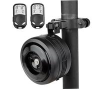 Pesoncarl Corne de vélo, Anti-vol à télécommande électrique Alarme de vélo bruyante avec Support USB Charge étanche en Aluminium en Aluminium en Alliage Ebike Horn avec Accessoires, Feux arrière