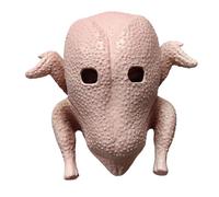 Pesoncarl Costume de dinde, masque de poulet simulation complète en latex, masque animal drôle, costumes d'Halloween pour la fête cosplay carnaval Thanksgiving