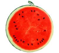 Pesoncarl Coussin de Sol pour Enfants, 15,8 '' Coussin de pastèque Rond Tampons de siège de Fruits de Fruits décoratifs Machine de Coussin en Peluche Lavable pour la Maison, canapé, Chambre
