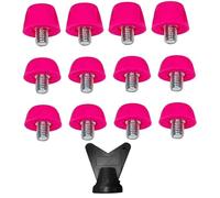 Pesoncarl Crampons en Plastique pour Crampons de Football, 12 pièces, 7 mm et 10 mm, à Visser avec clé M 5, de Remplacement pour Terrain Football