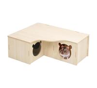 Pesoncarl Décoration d'habitat, Maison de Hamster, cachette de Hamster en Bois, Jouets résistants aux morsures et sans goût, Accessoires pour Hamsters syriens, Gerbille naine, Degus, Rat