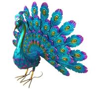 Pesoncarl Décorations de Jardin, Ornements de Jardin Sculptures de Paon de Paon extérieur Décoration d'art d'oiseau en métal pour pelouse de Patio de Porche