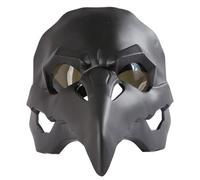 Pesoncarl Décorations d'Halloween, masque de corbeau, masque de docteur la peste Steampunk, cosplay corbeau à long nez et bec pour fête d'Halloween, mascarade, jeu rôle, anniversaires
