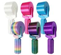 Pesoncarl Ensemble d'outils de Rouleaux d'art Diamant, Rouleau Ergonomique à 10 crêtes pour des peintures Diamant DIY Lisses et sécurisées, Accessoires 'Artisanat en Plastique, 6 Paquets