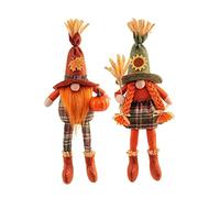 Pesoncarl Épouvantail Gnomes en Peluche, décoration de récolte d'automne pour la Maison, décoration de Thanksgiving d'automne, Ornements Couples Mignons, Cadeaux Thanksgiving pour fête