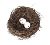 Faux nid d'oiseau, simulez Le nid d'oiseaux tissés du rotin, Natrual réaliste de 4 Pouces nids d'oiseau avec 2 œufs d'oiseau pour Jardin Yard à la Maison Party Decor
