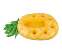 Pesoncarl Float de Boisson pour Piscine, Porte-Boissons gonflables à l'ananas, 33, 5x21, 7 PVC Pool Floating Pool with Topinde, Porte-Flotteur Portable pour, Jouets