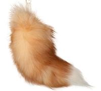 Pesoncarl Fox Tail 15.75 pouce Animal Tail Shaggy Faux Fur Tail réaliste Fox Tail Keychain Decorative Thérie Tour pour sac à main