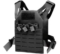 Pesoncarl Gilet pour Enfants, Gilet en Nylon imperméable et résistant à l'usure avec Courroie ajusté à Une Taille Airsoft pour Enfants avec Une Poche cachée pour Formation de Chasse en Plein air, SPO