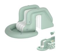 Pesoncarl Glissement de Piscine Gonflable, Toboggan Gonflable en PVC étanche, Eau d'eau avec poignée, Piscine foldfable Non Glissement pour Les Enfants, Jouets