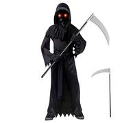 Pesoncarl Grim Reaper Scythe, 39 Long Grim Reaper Costume, Armes Jouet en Plastique légères Amovibles pour Halloween Accesstes Cosplay Party Robe Up, Accessoires des DOSSI