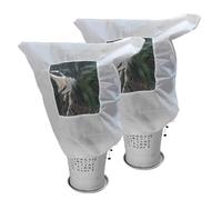 Pesoncarl Housses de Protection Contre Le Gel pour Plantes d'extérieur, 2 pièces, 39x47 Pouces, avec Fermeture éclair et Cordon de Serrage, pour arbustes Jardin extérieur