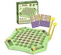 Pesoncarl Jeux d'échecs, Jeu de mémoire de Flip Animale Dessin animé avec 52 Trous, Jeu société d'échecs en Plastique avec 58 Rounds et 2 stylos, Jeux société éducatifs pour Rassemblement la matern