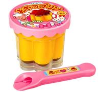 Pesoncarl Jouet de Pudding, Jouets interactifs de Jeu Simulation avec cuillère pour Enfants, Jouets Mignons Style Japonais pour Le Jeu rôle et la motricité Fine