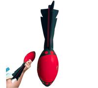 Pesoncarl Jouets de Lancer avec Aile de Queue pour Lancer Longue Distance 12, 8 Pouces Jouets d'extérieur en Mousse PU Haute densité résistant aux Chocs Silencieux pour Jardin, Plage, Cour, Rouge