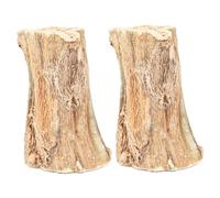 Pesoncarl Jouets pour Animaux de Compagnie, 2pcs Lapins à mâcher des Jouets, Lapin en Bois sûr Naturel, maillez mâtante Amusante, cobaye de Papaye Naturelle