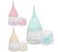 Pesoncarl Kit d'alimentation en Bouteille de Kitten 3PCS, Bouteille de Chaton réutilisable 4x2x2, Alimentation Mignonne et Pratique pour Les Petits Animaux Qui allaitent Les Petits Animaux