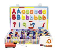 Pesoncarl Lettres magnétiques, 208 pièces, Lettres majuscules et minuscules, avec Tableau magnétique Double Face, magnétiques éducatives précoces pour Enfants d'âge préscolaire et Tout-Petits.