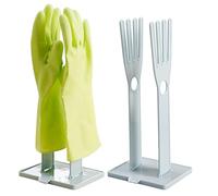 Pesoncarl Lot de 2 séchoirs à gants avec trou de rangement pour serviettes et sortie de drainage, support de rangement pour gants pour évier de cuisine