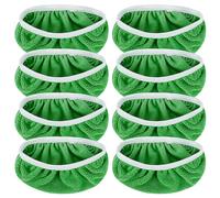 Pesoncarl Lot de 8 têtes de balai de rechange en microfibre absorbantes et réutilisables, lavables en machine, chiffons secs et humides pour le nettoyage de la maison