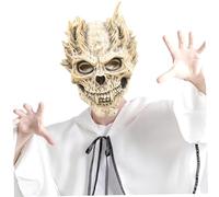 Pesoncarl Masque Ghostface, masque de crâne complet en latex, horreur effrayante Healloween Headgear pour accessoires de costumes d'Halloween, masques pour adultes