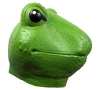 Pesoncarl Masque grenouille Masques animaux en latex à tête complète réaliste pour la fête de la fête d'Halloween