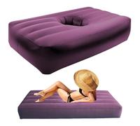 Pesoncarl Matelas BBL avec Trou après Chirurgie, 79x43x11 Pouces ergonomiques PVC Doux Chaise BBL Gonflable, Matelas Pliable pour Le Camping à Domicile en randonnée en extérieur intérieur