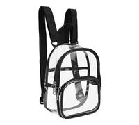 Pesoncarl Mini sac à dos transparent, sac à dos de sport étanche, d'école transparent de voyage pour le travail et le Camping