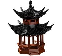 Pesoncarl Mini Zen Garden Accessories, 1,8x1,8x2,1 Pouces Pagoda Miniature en Plastique, Mini Statue de pagode de Jardin Japonais pour décoration de bonsaï de Jardin Zen