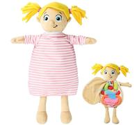 Pesoncarl Modèle du Corps Humain pour Les Enfants 13 x 19 Adorable Poupée d'anatomie avec des vêtements pour Organes Amovibles Jouages en Peluche interactifs Toys Body Organ Science Kit (Filles)