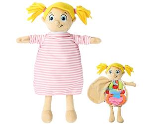 Pesoncarl Modèle du Corps Humain pour Les Enfants 13 x 19 Adorable Poupée d'anatomie avec des vêtements pour Organes Amovibles Jouages en Peluche interactifs Toys Body Organ Science Kit (Filles)