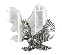 Pesoncarl Moules de résine Silicone 3D Eagle Moules de Silicone moules époxy Moules de Gros Animaux Animaux créatifs Moule époxy Moule époxy pour décoration intérieure, Moulage