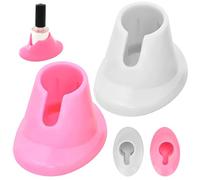 Pesoncarl Organisateur de vernis à ongles, support de bouteille de vernis à ongles 2pcs Silicone, support de vernis à ongles anti-déversement, Organisateur à ongles incliné outils de manucure