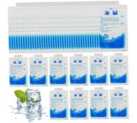 Pesoncarl Packs de Glace 50pcs pour Un Paquet de Glace en Gel Auto-scellant réutilisable 400 ML, Sacs congélation Gel s pour la Nourriture à vin légumes Pain Industriel Usage Industriel