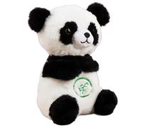 Pesoncarl Panda en Peluche réaliste 5,9x12.6 Pouces Lumières et respirations pelues avec Une Berceuse soulagement de la berce
