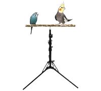 Pesoncarl Perchoir pour Perroquet en Bois de 16 Pouces avec trépied Pliable de 62 Pouces, Hauteur réglable à 3 Vitesses, antidérapant et Stable, pour l'intérieur et l'extérieur
