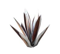 Pesoncarl Plantes d'agave en métal 13,78 Pouces décor extérieur Tequila Sculpture Rustique Metal Agave Yard Art Agave Sculpture Statue Jardin Yard décor Ornement Argent, Jardin Statues extérieur