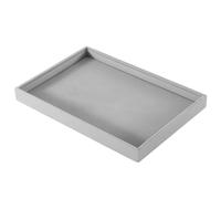 Pesoncarl Plateau à Bijoux en Velours 14x9.5x1.2 Pouces, Plateau de présentation de Bijoux en Peluche pour Colliers, Montres, Boucles d'oreilles, Organisateur empilable