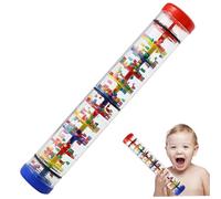 Pesoncarl Rainmaker 12 Pouces drôle de Pluie bâton bébé Jouet hochet hochet Tube éducatif Rainmaker Jouet bébé Plastique Musique Instrument auditif sensoriel, Percussion de Batterie