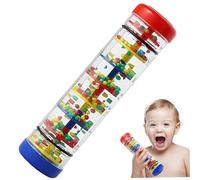 Pesoncarl Rainmaker 8 Pouces drôle de Pluie bâton bébé Jouet hochet hochet Tube éducatif Rainmaker Jouet bébé Plastique Musique Instrument auditif sensoriel, Percussion des Tambours