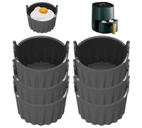 Pesoncarl Ramekins For Air Fryer, 6pcs Silicone Air Fryer Egg Moule, 2,8 '' 'Air Fryer Egg Poacher Cupcake Muffin Cupcake Cupcake pour micro-ondes en toute sécurité, Ramekins Soufflé Plats