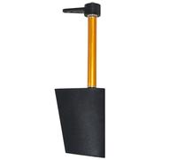 Pesoncarl RC Boat Rudder avec L Shape Servo Arm 52 mm, Pièces de Bateaux RC en Nylon renforcé en Fibre de Verre